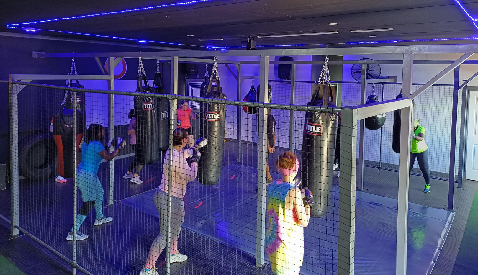 Boxing class at CoreOne gym mulbarton in Johannesburg South.